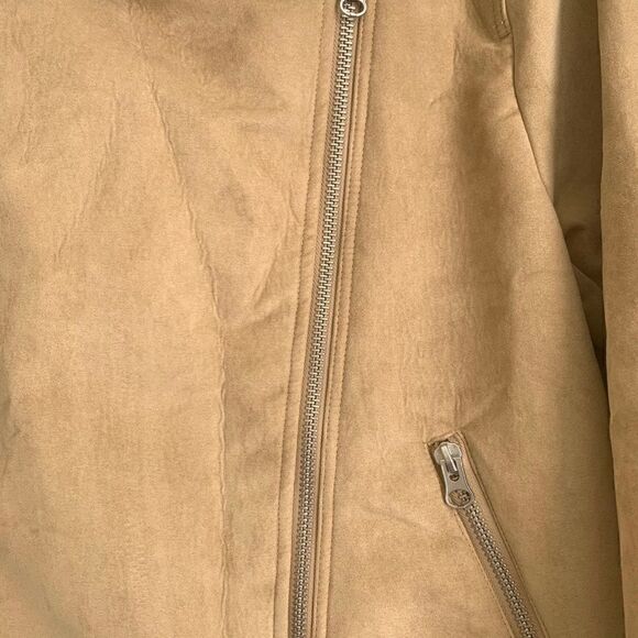 H&M Faux Fur-lined Biker Jacket Size 12 - Picture 5 of 8